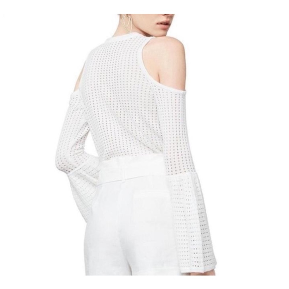 BCBGMAXAZRIA Lucia cold shoulder sweater